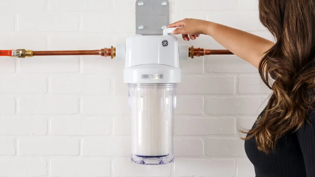 water filter on wall